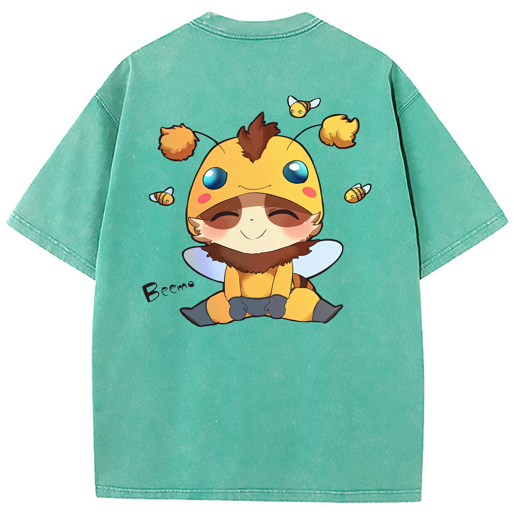 （画像用） リーグ・オブ・レジェンド League of Legends LOL 綿100% ヴィンテージ風 半袖Tシャツ（背面プリント）